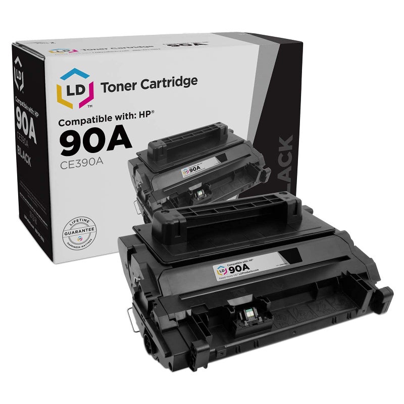 LD Compatible Toner Cartridge Replacement for HP 90A CE390A (Black) - Image 1